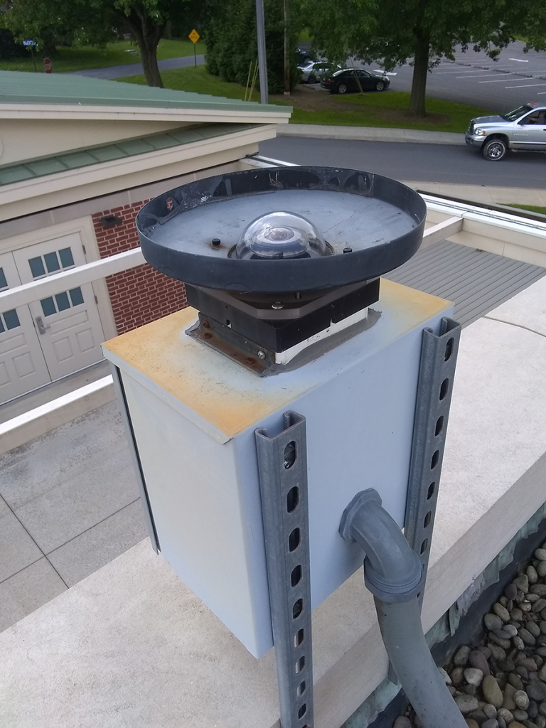 SkyCam on roof