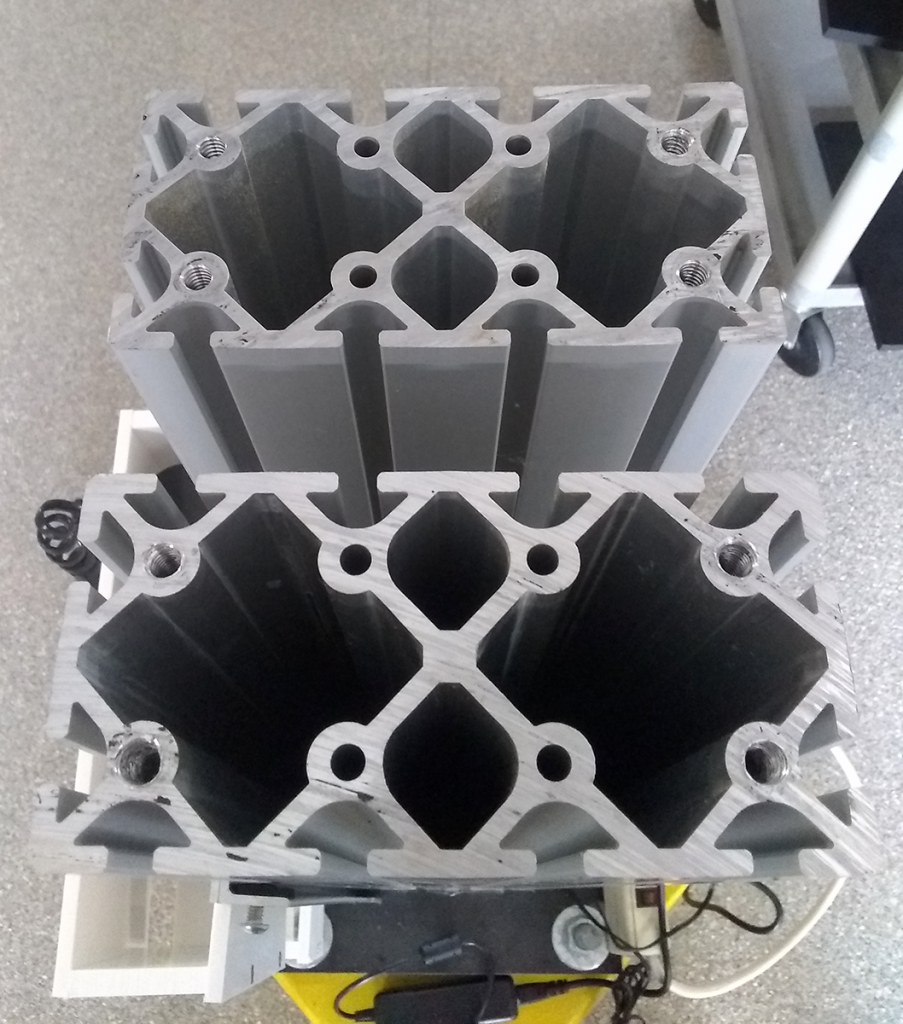 Extruded aluminum telescope pier.