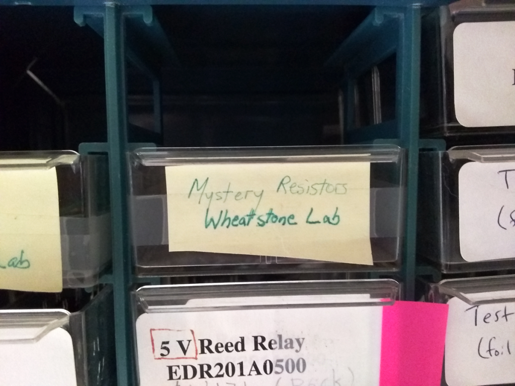 Mystery resistors label