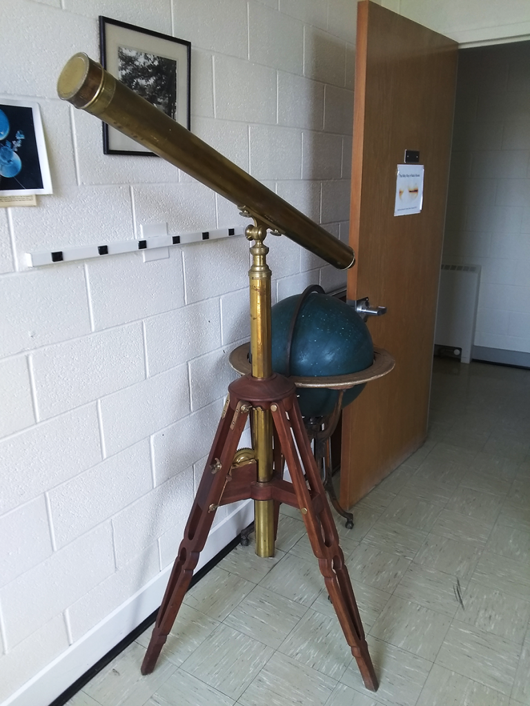 Antique brass telescope