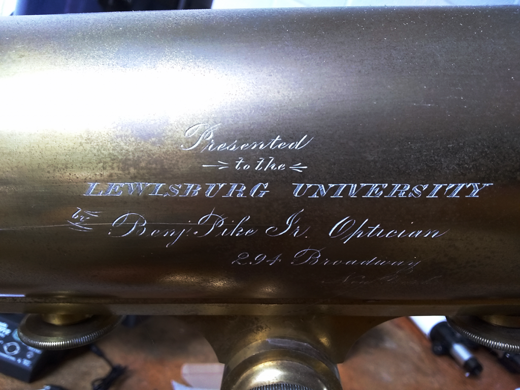 Telescope inscription