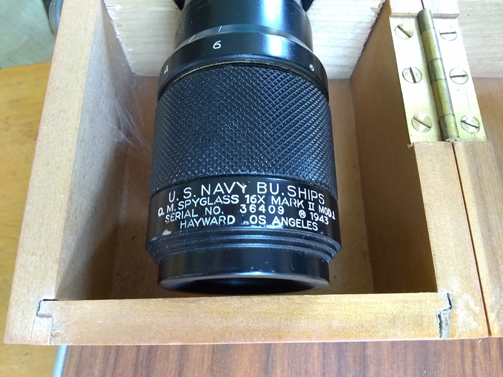 Spyglass eyepiece, engraved