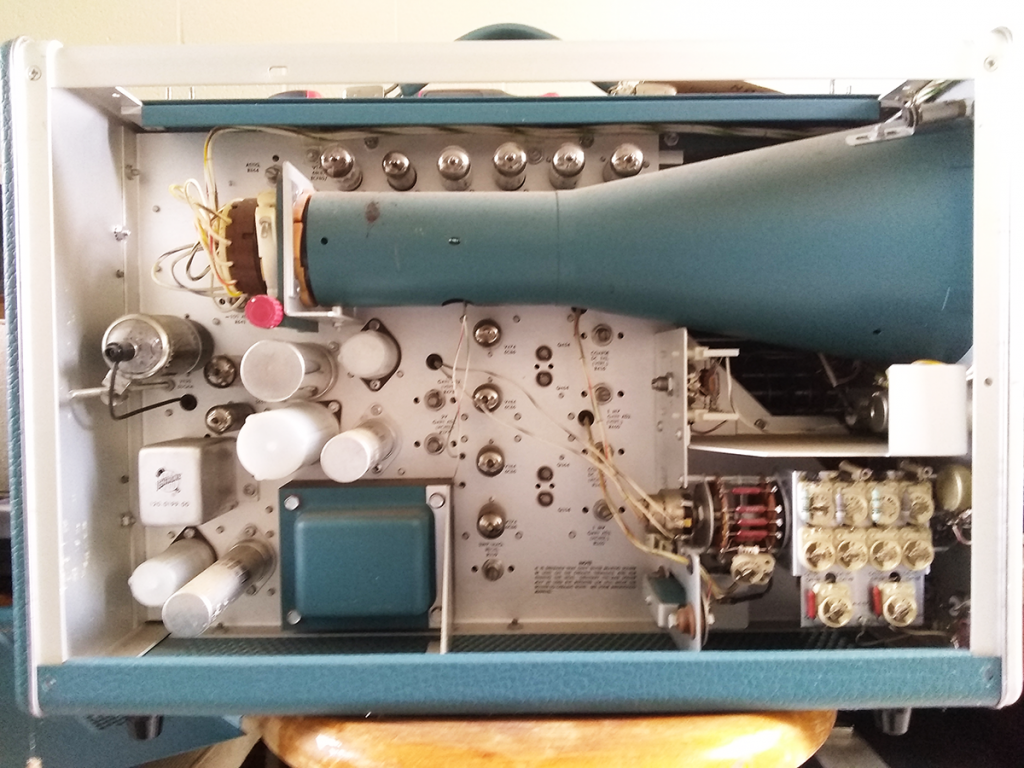 Oscilloscope interior.