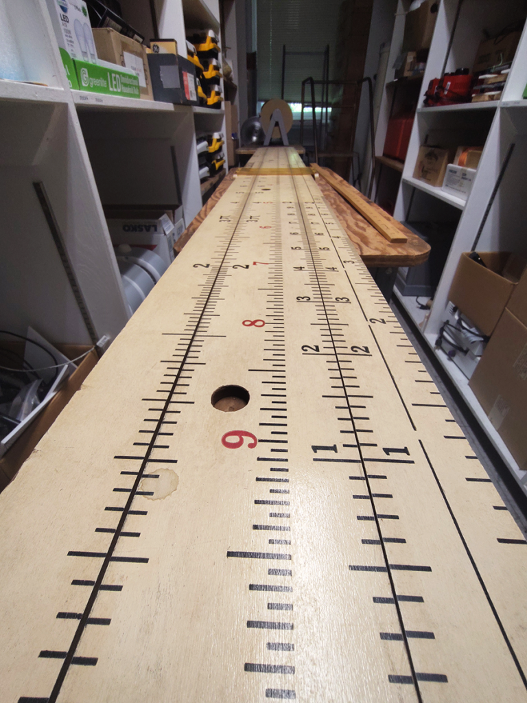 Large demonstration slide rule