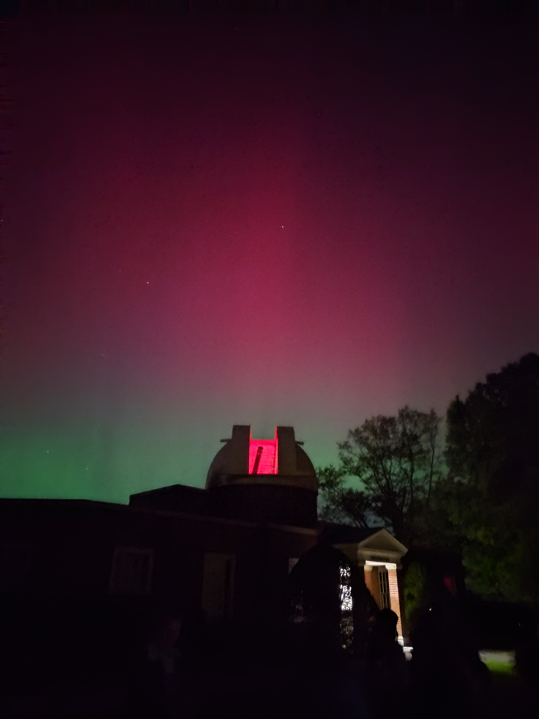 Aurora borealis over the Observatory