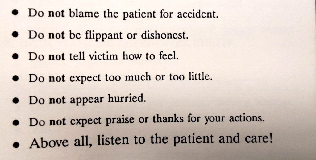 Psychiatric treatment advice.