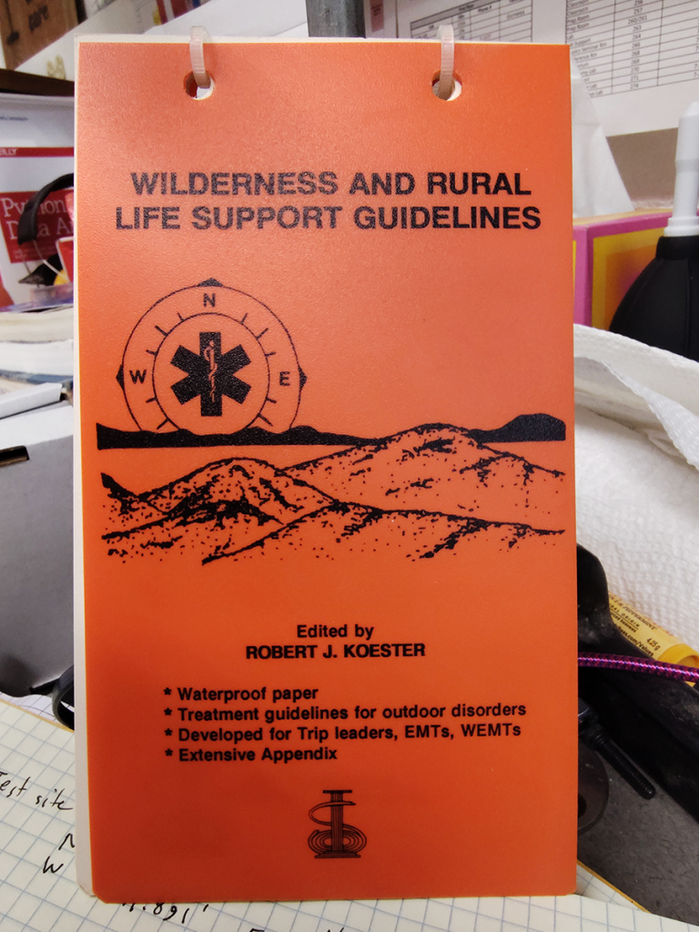 Wilderness and Rural Life Support Guidelines booklet