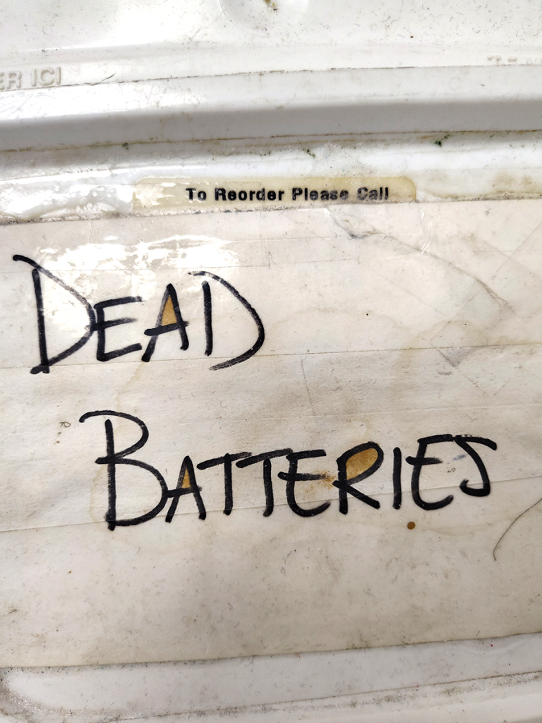 Dead Batteries bin.